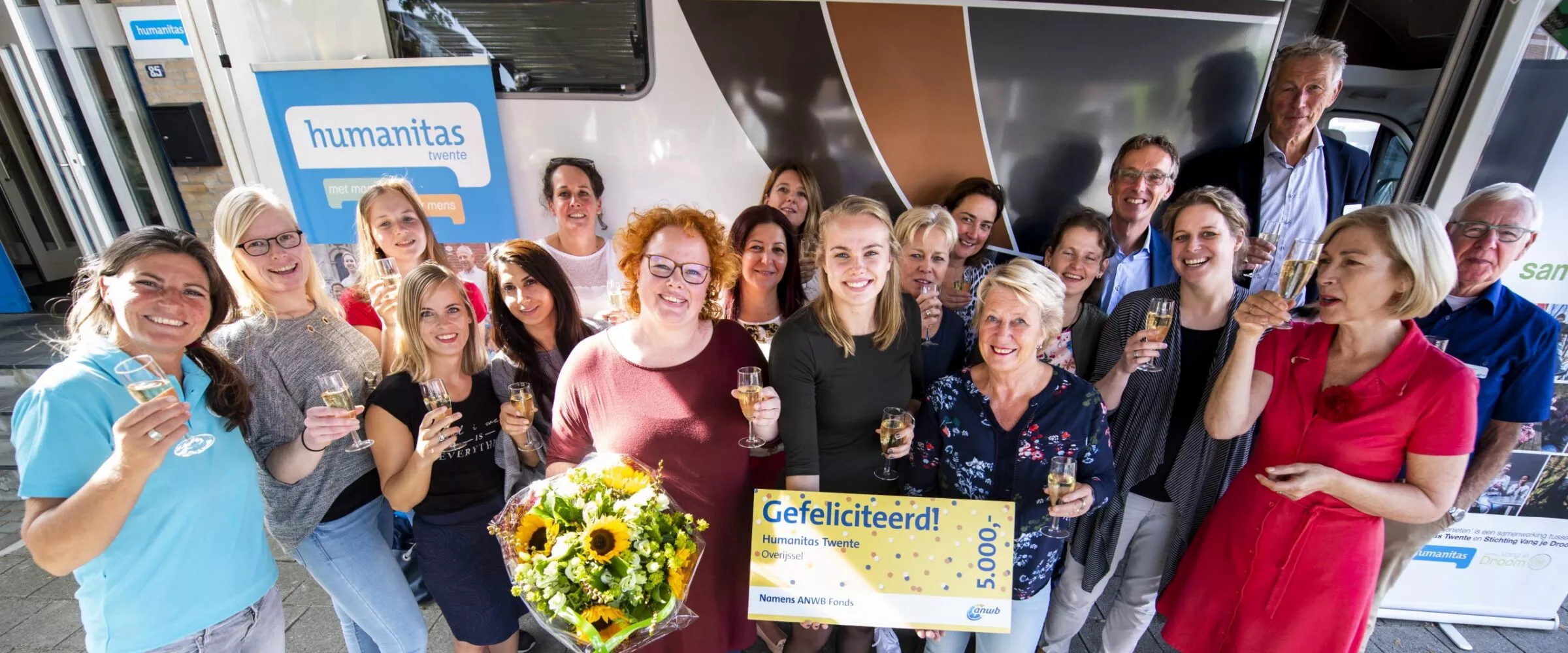 Humanitas Twente ontvangt een bijdrage van de ANWB voor het project ‘Samen Genieten’