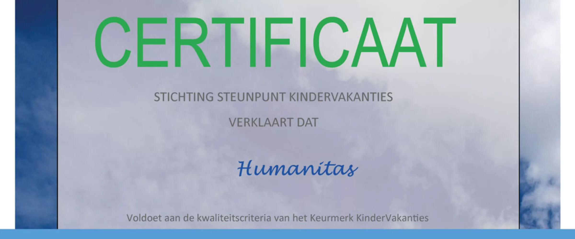 Kindervakantie-keurmerk verlengd